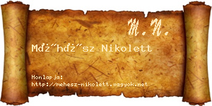 Méhész Nikolett névjegykártya